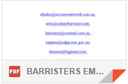 BARRISTERS EMAILS PDF