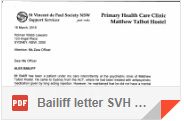Bailiff letter SVH 3.16-3 Olav Nielssen